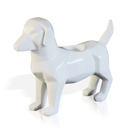 Geometryczna rzeźba psa
