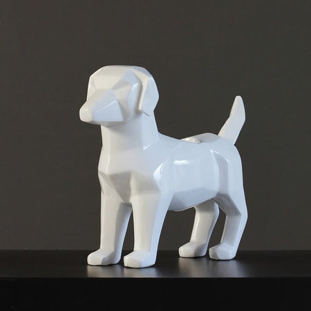Geometryczna rzeźba psa