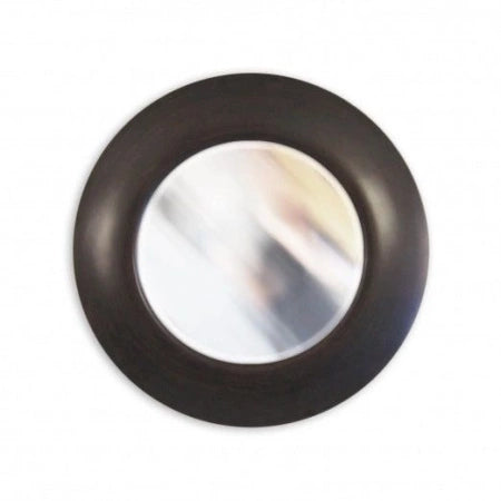 Lustro w brązowej, okrągłej ramie , średnica 79cm